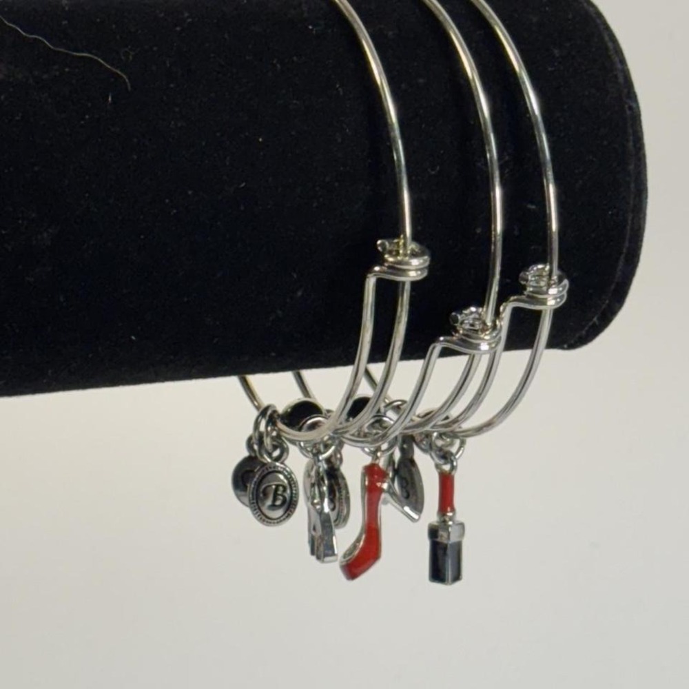 Bella Perlina Bracelet Set with Personalized Charms Heel Lipstick Purse
